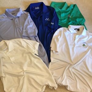 J.Crew, Nike, UnderArmor, Ralph Lauren Golf shirts